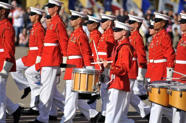 Miembros del Cuerpo de Marines de los Estados Unidos — Foto de Stock