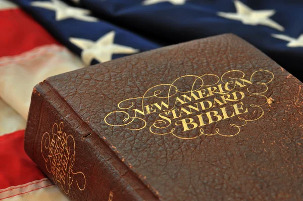 Christian Foundations - Bible and Flag