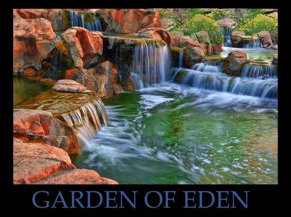 Have af Eden flod - Stock-foto