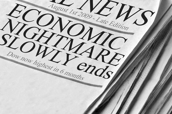 Positive Newspaper headlines — Stock Photo, Image