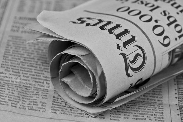 Business Section of newspaper