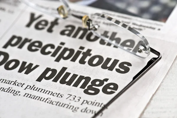 Business Section of newspaper — Stock Photo, Image