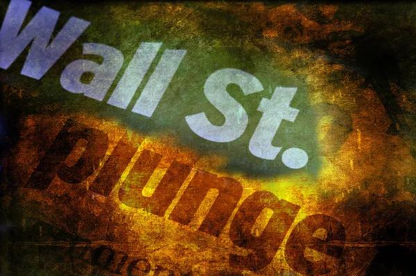 Grunge de mergulho de Wall Street — Fotografia de Stock