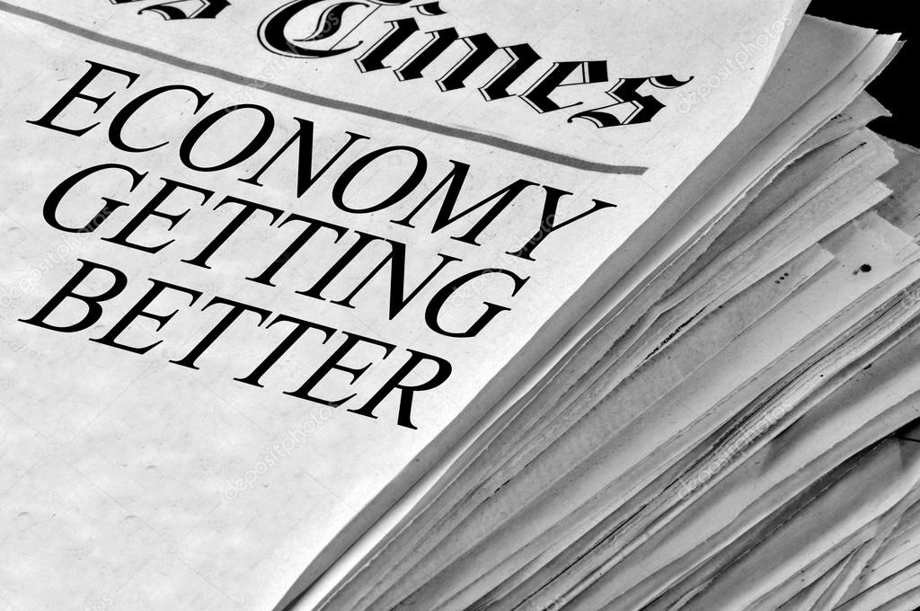 Positive Newspaper headlines — Stock Photo © alancrosthwaite #14397065
