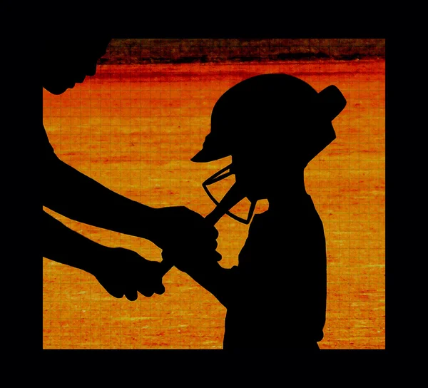 Mentoring Young Baseball Players — Stock Photo, Image