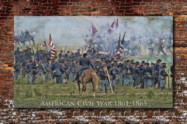アメリカ南北戦争の戦い — ストック写真