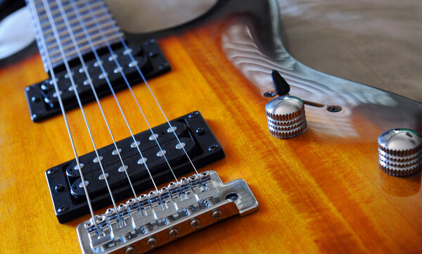 Closeup of an Electric Guitar