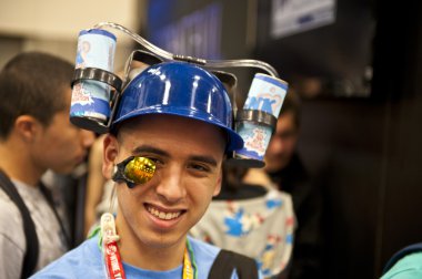 San diego, california - 13 Temmuz: katılımcı austin kruck elbise kostüm convention Merkezi'ndeki comicon iken, 13 Temmuz 2012 san diego, Kaliforniya.