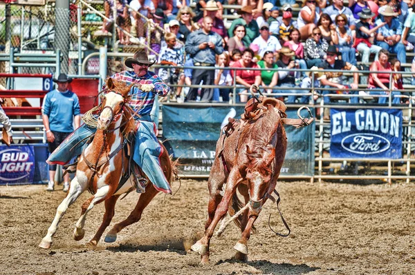 Cowboys bir rodeoya katılmak — Stok fotoğraf