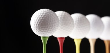 golf topları ve golf tees