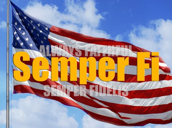 Immer treu - semper fi. — Stockfoto