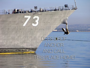 US Navy Battle Ship at San Diego Bay clipart