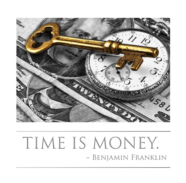 Образ концепции "Время и деньги" — стоковое фото