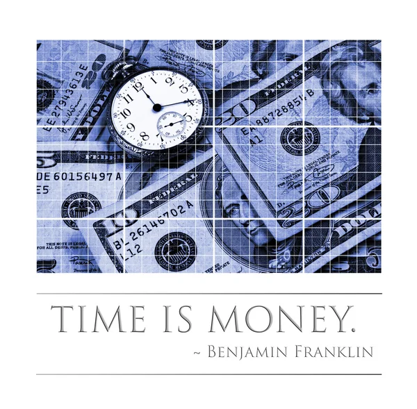 Čas a peníze koncept obrázek — Stock fotografie