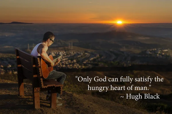 Solo Dio può saziare la fame dell'uomo — Foto Stock