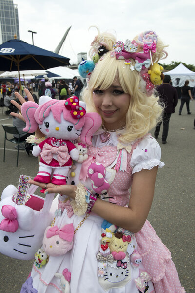 Participants attend the yearly Comic-Con convention
