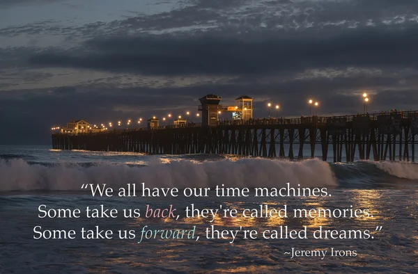 Oceanside Pier at sunset — Stock Photo, Image