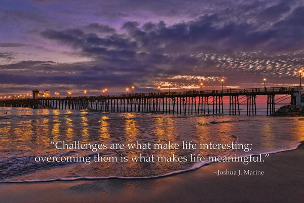 Oceanside Pier at sunset — Stock Photo, Image