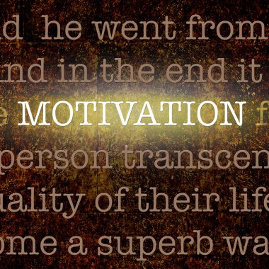 eski arka plan üzerinde kelime motivasyon