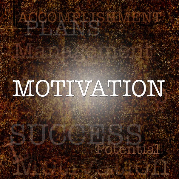 Word MOTIVATION over grungy background — Stock Photo, Image