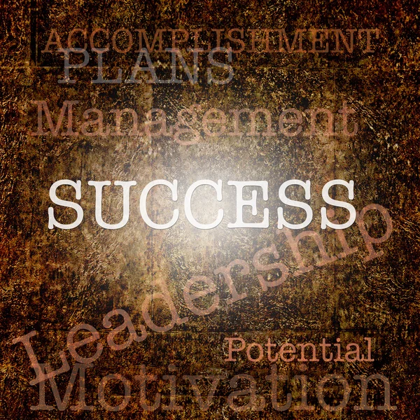 Word SUCCESS over grungy background — Stock Photo, Image