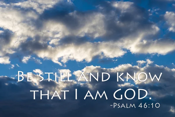 Be still and know that I am GOD — Stock Photo, Image