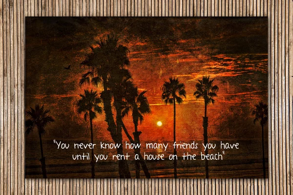 Positive quote over oceanside — Stock Photo, Image