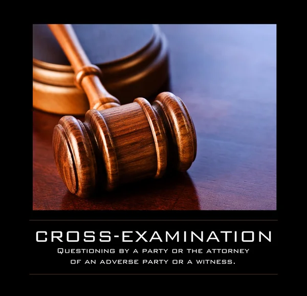 Judge's wooden gavel — Stock Photo, Image