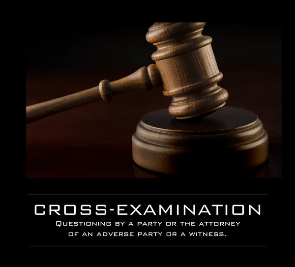 Judge's wooden gavel — Stock Photo, Image