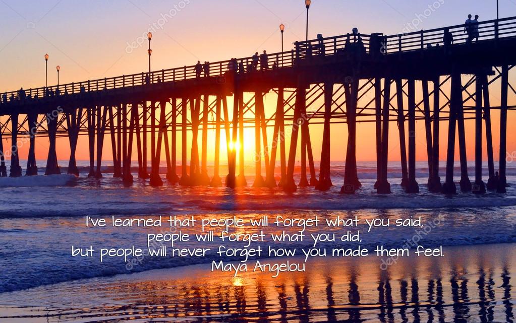Oceanside Pier California with quote — Stock Photo © alancrosthwaite ...