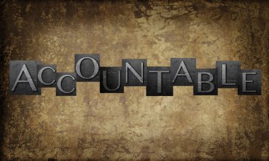Word 'Accountable' clipart