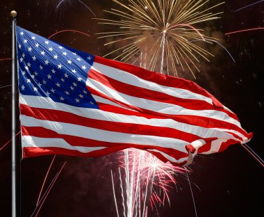 Happy 4th of July. Independence day clipart