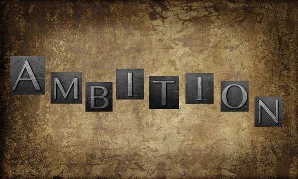 Letters spell word 'ambition' — Stockfoto