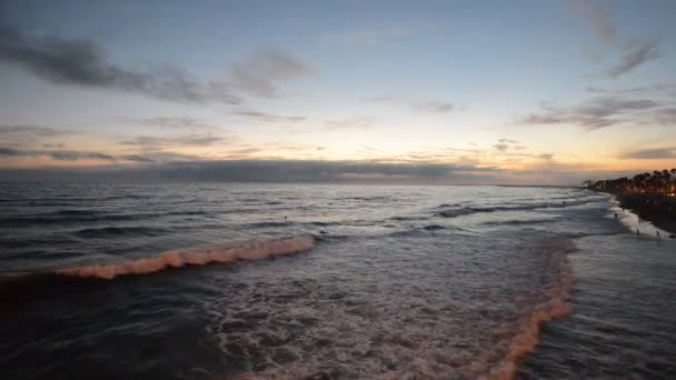 Noite quente de verão em Oceansid — Vídeo de Stock