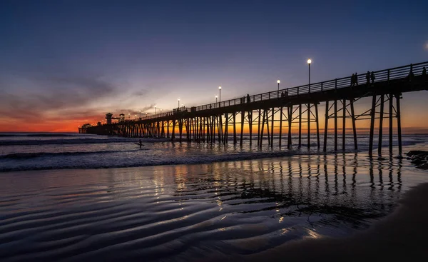 Hermoso Atardecer Sobre Mar Imagen De Stock