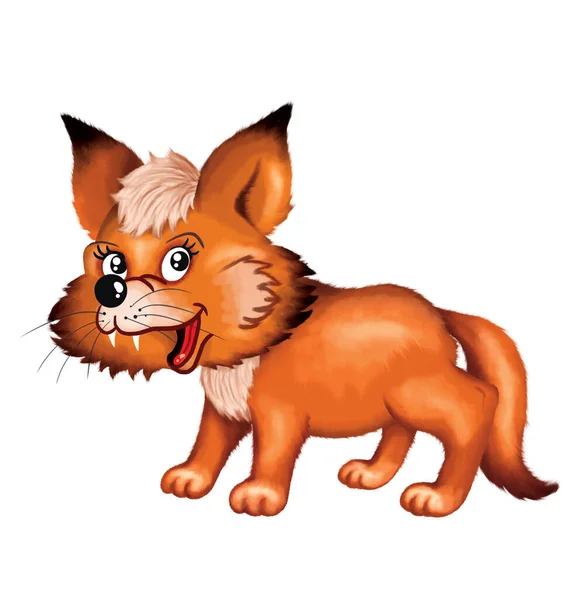 Çizgi film hayvanları. Şirin tilki grafik tasarımı. Alfabe için Fox karakteri çizimi, posterler, çocuk kitapları, selamlar, doğum günü kartları