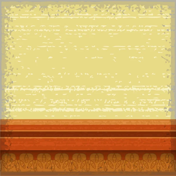 Grunge retro frame met tabel oppervlak. eps10 — Stockvector