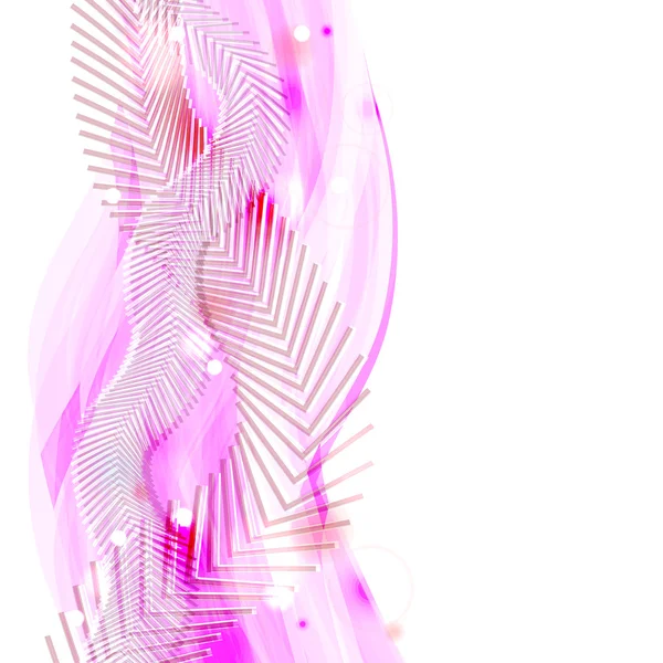 Abstracte verticale roze geometrische achtergrond met bewegende lijnen — Stockvector