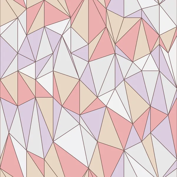 Modèle géométrique sans couture avec grille triangulaire — Image vectorielle