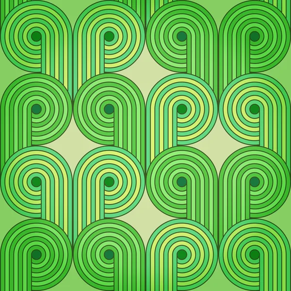 Fondo retro vintage sin costuras con brotes verdes — Vector de stock