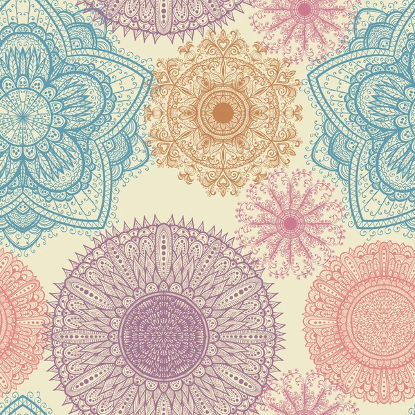 Элегантный винтажный узор с цветами — стоковый вектор