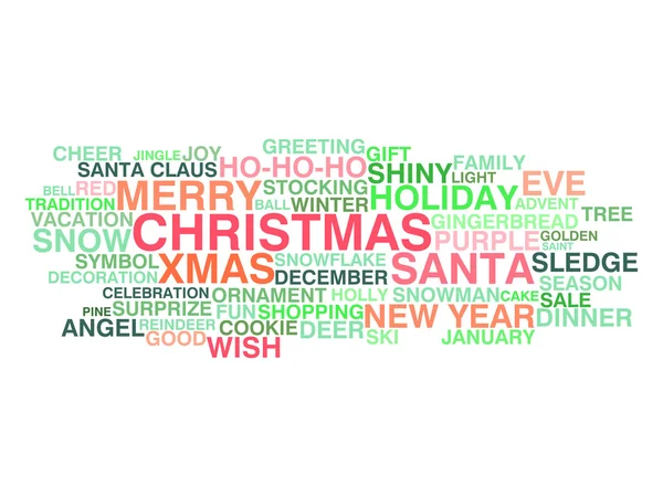 Feliz Navidad. Concepto nube de palabras — Archivo Imágenes Vectoriales