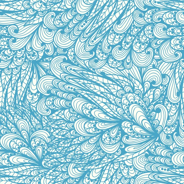Бесшовный цветочный синий узор — стоковый вектор