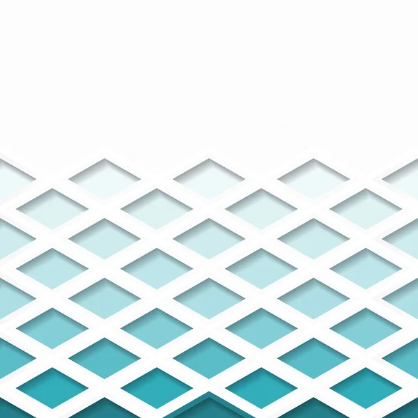 Abstrakter blauer und weißer geometrischer Hintergrund mit Rautenraster. eps10 — Stockvektor
