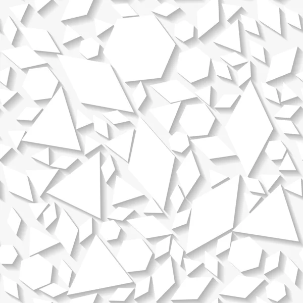 Άνευ ραφής λευκό origami μοτίβο — Διανυσματικό Αρχείο