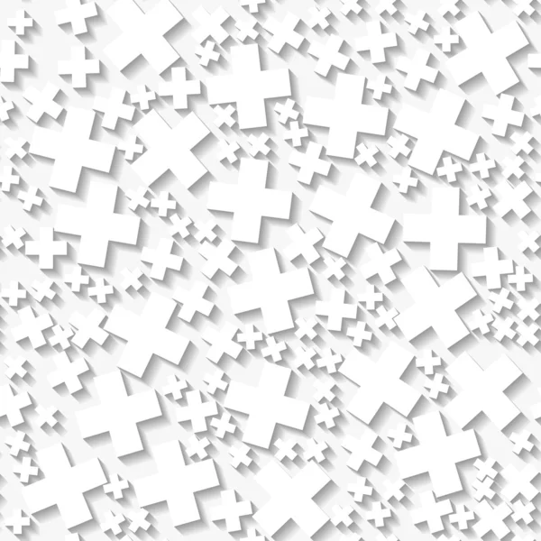 シームレスな白い折り紙パターン — ストックベクタ