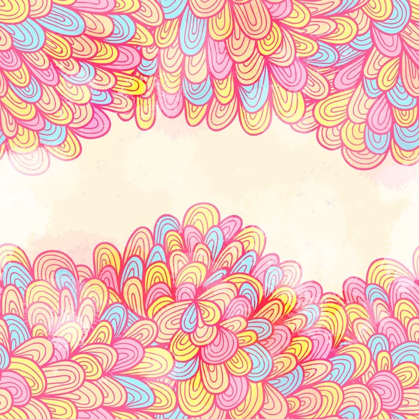 手描きのシームレスなピンクの招待カード — ストックベクタ