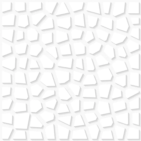 Seamless white triangulated origami pattern — Stock Vector
