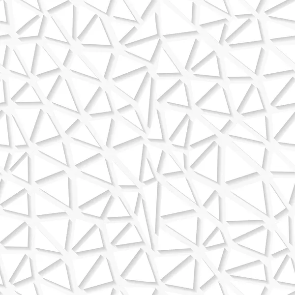 Patrón de origami triangulado blanco sin costuras — Archivo Imágenes Vectoriales