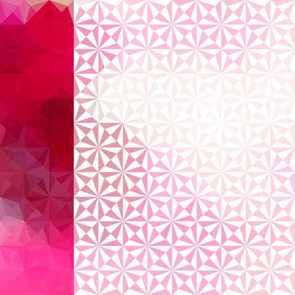 几何三角装饰粉红色焦的背景 — 图库矢量图片